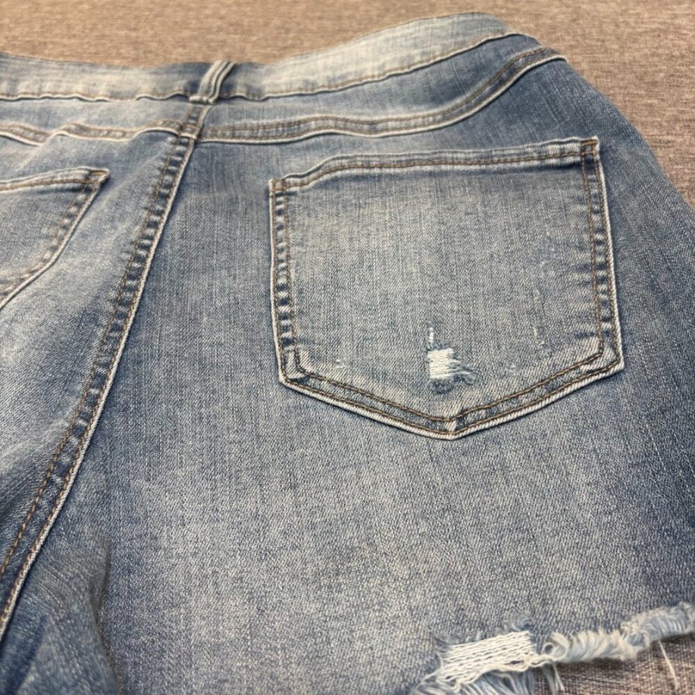 Rewash Brand Denim Shorts Super High Rise Wedge Vintage - Picture 6 of 6